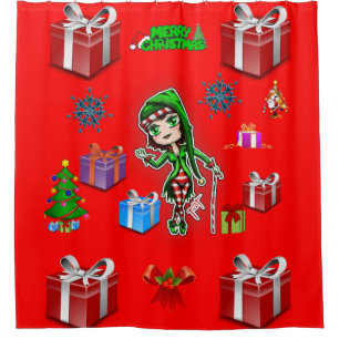 Shower Curtain Christmas