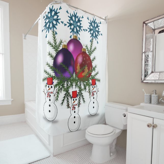 Shower curtain Christmas (In Situ)