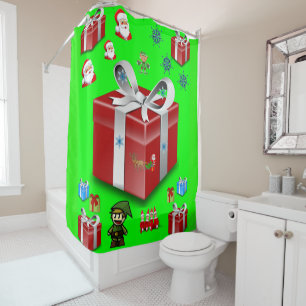 Shower Curtain Christmas