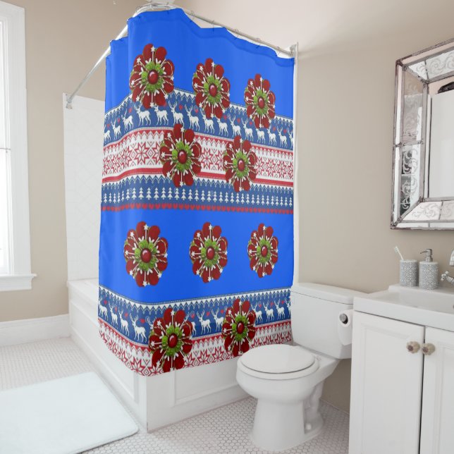 Shower Curtain Christmas (In Situ)