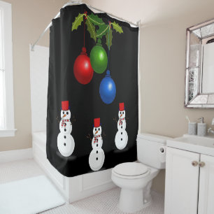 Shower curtain Christmas
