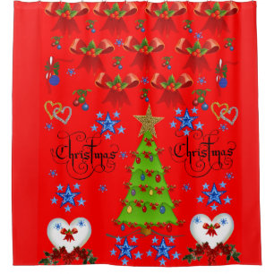 Shower Curtain Christmas