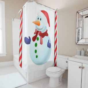 Shower curtain Christmas
