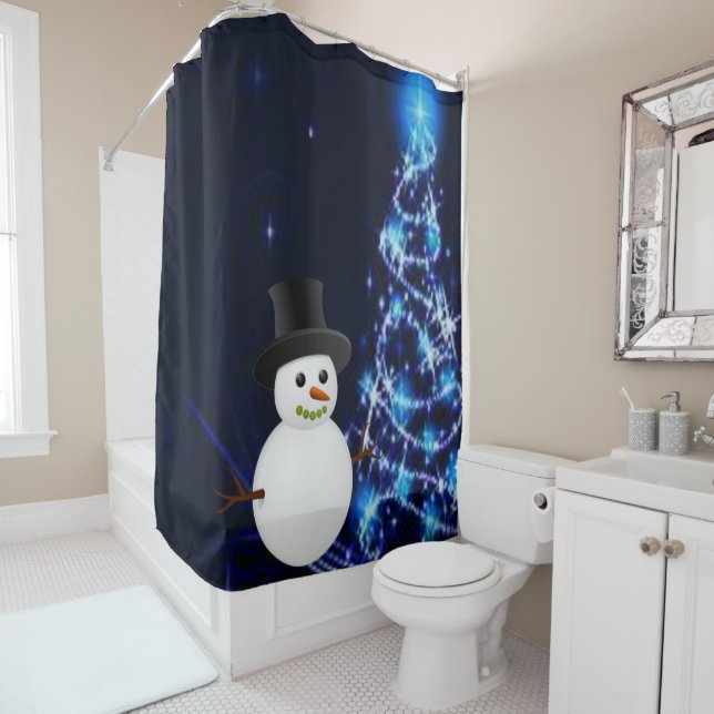 Shower curtain Christmas (In Situ)