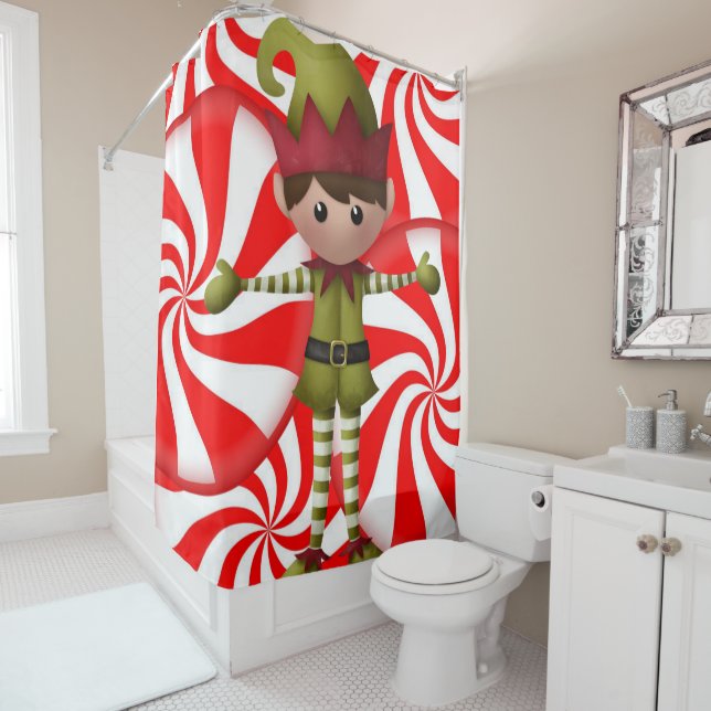 Shower Curtain Christmas (In Situ)