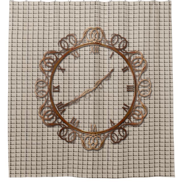 Shower Curtain Clock (Front)