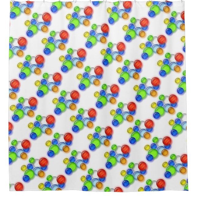Shower Curtain - Coloured Bubbles (Front)