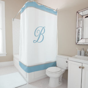 Shower Curtain-Custom Initial