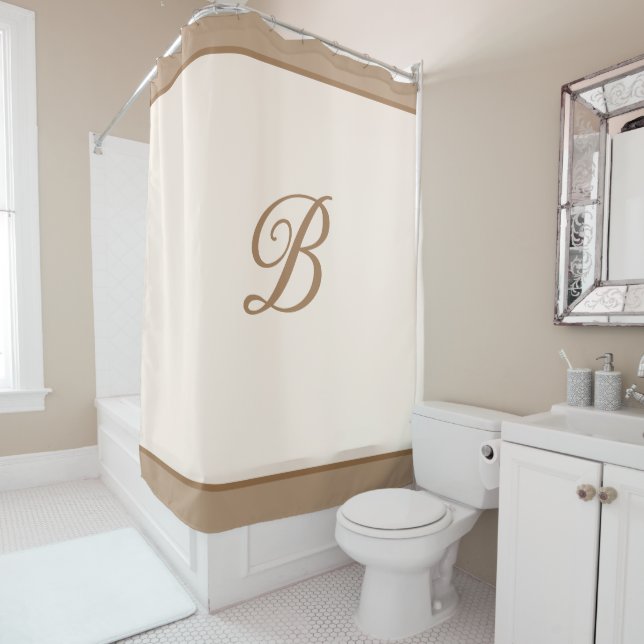 Shower Curtain-Custom Initial (In Situ)