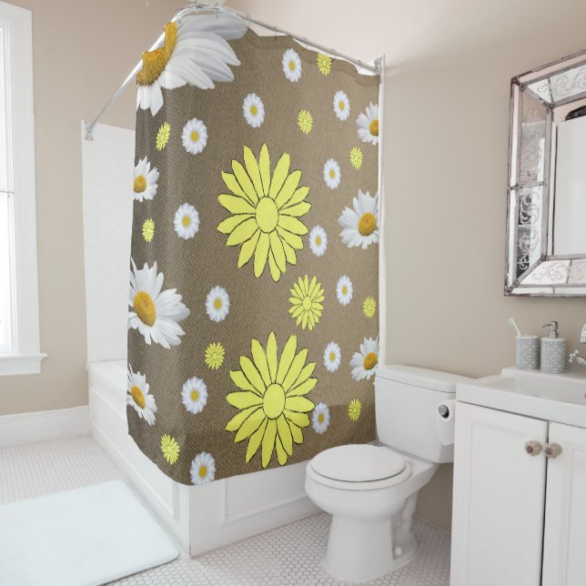 Shower curtain daisy (In Situ)