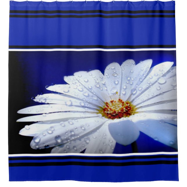 Shower Curtain/Daisy with Dew Drops (Front)