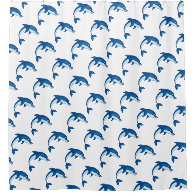 Shower Curtain/Dolphins (Front)