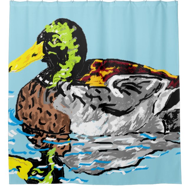 Shower Curtain/ Duck (Front)