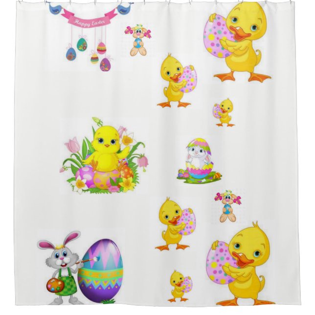 Shower curtain Easter (Front)