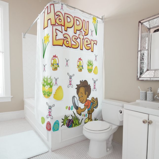 Shower curtain Easter (In Situ)