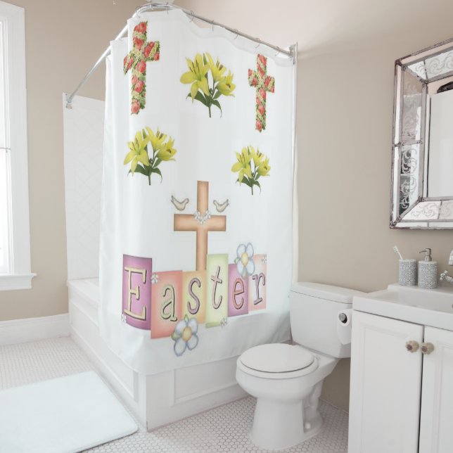 Shower curtain Easter (In Situ)