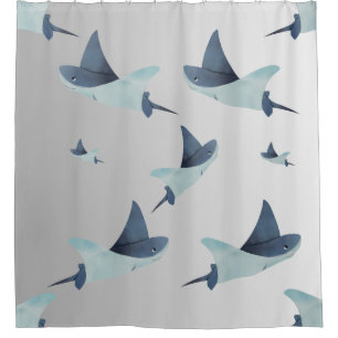 Shower Curtain "Elegant Stingray Shower Curtain 