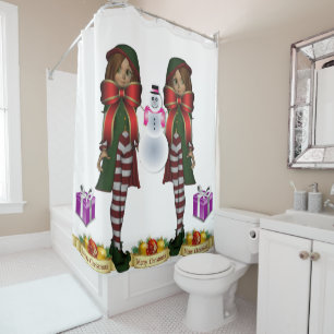 Shower Curtain Elf