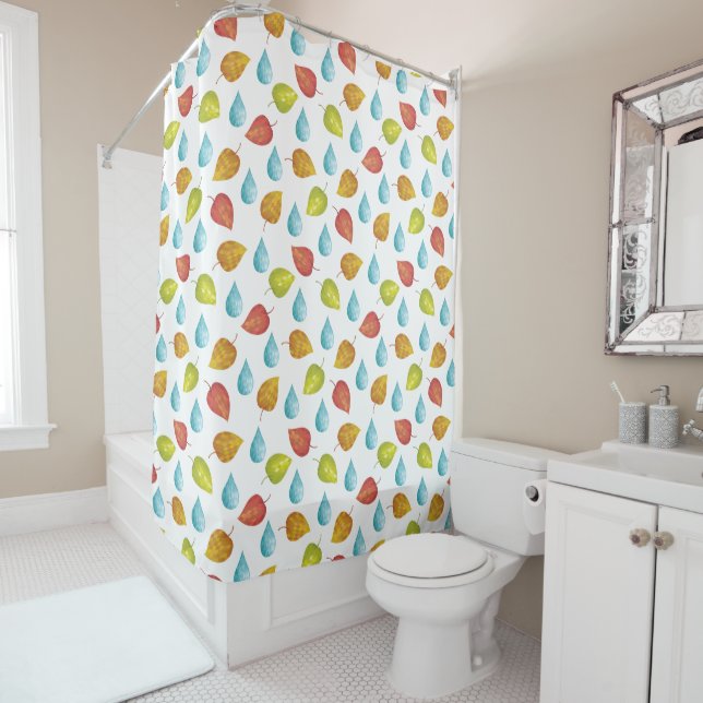 Shower Curtain-Falling Leaves (In Situ)
