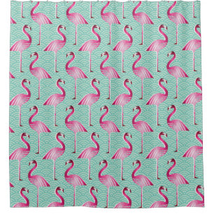 Shower Curtain/Flamingos