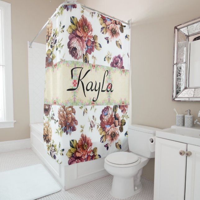 Shower Curtain Floral (In Situ)