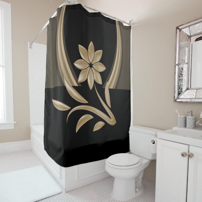 Shower Curtain Floral (In Situ)