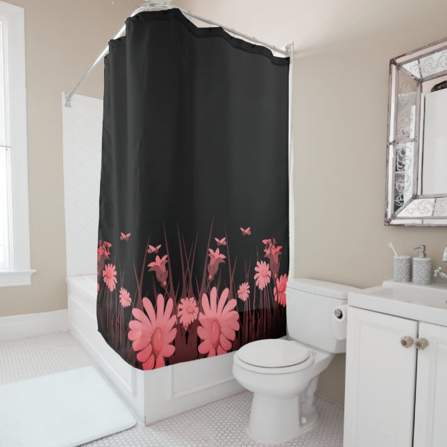 Shower Curtain Floral (In Situ)