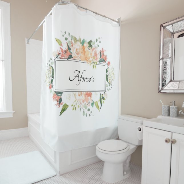 Shower Curtain Floral (In Situ)