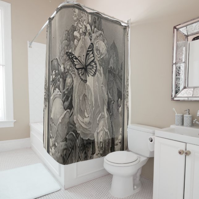 Shower Curtain Floral (In Situ)