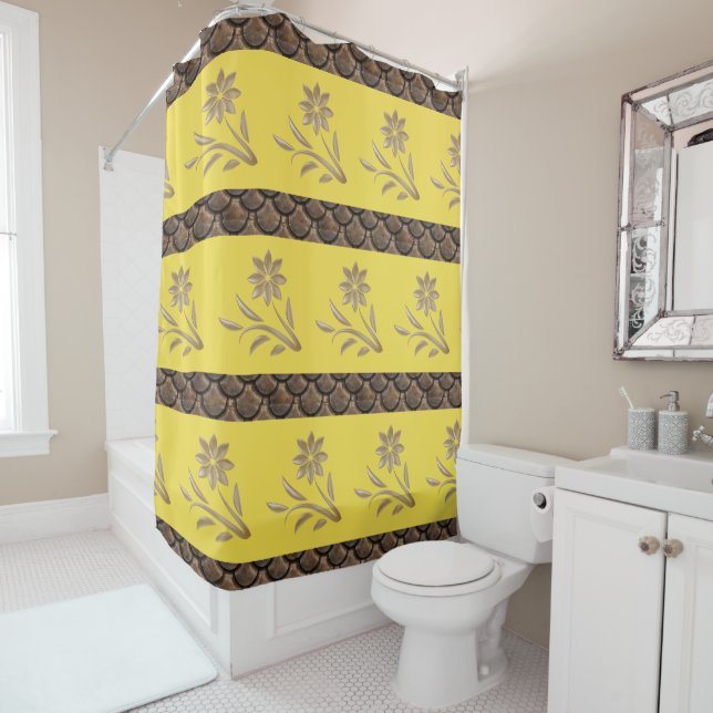 Shower Curtain Floral (In Situ)