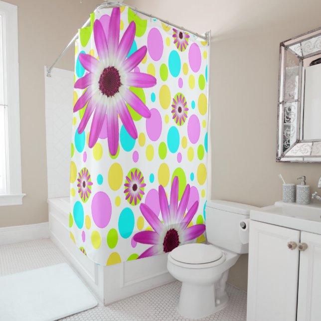 Shower Curtain Floral (In Situ)