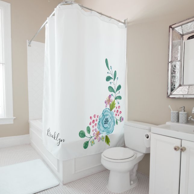 Shower Curtain Floral (In Situ)