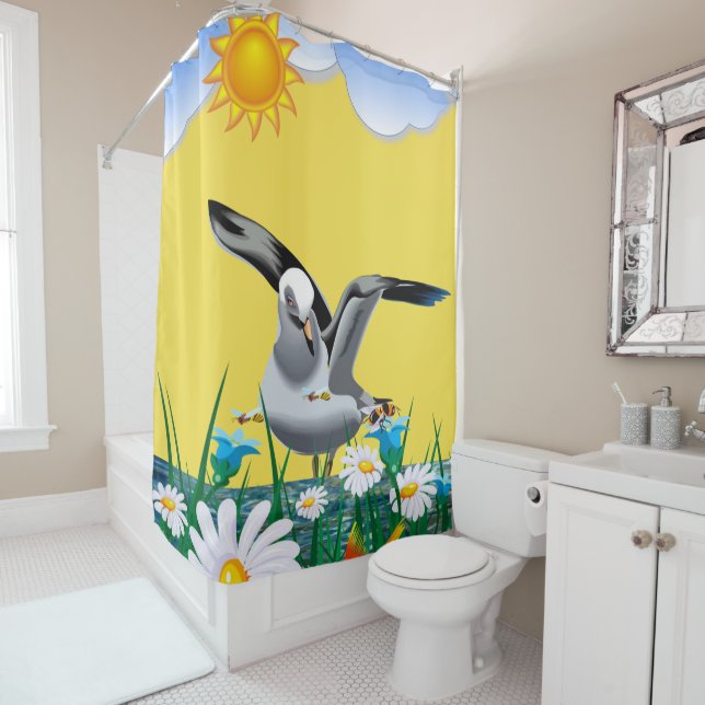 Shower Curtain Floral (In Situ)