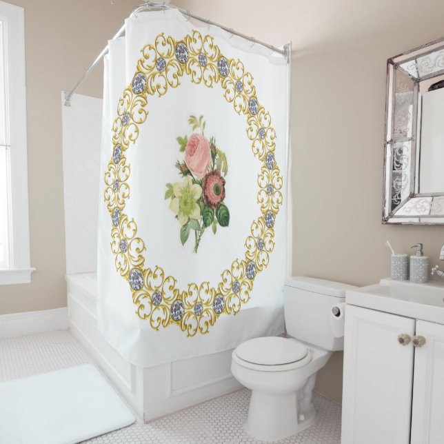 Shower Curtain Floral (In Situ)