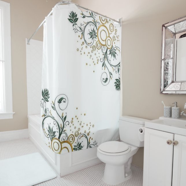 Shower Curtain Floral (In Situ)