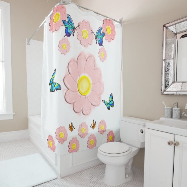 Shower Curtain Floral (In Situ)