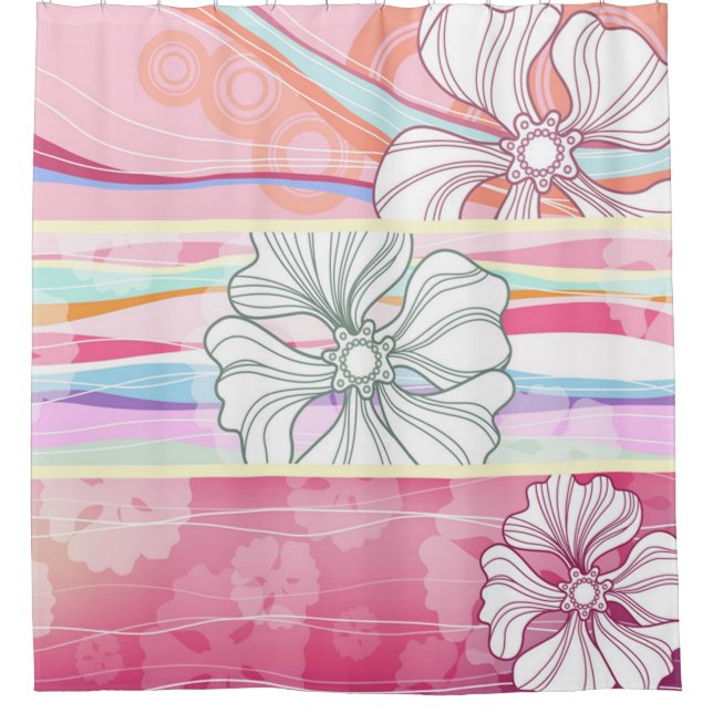 Shower Curtain/Flowers (Front)