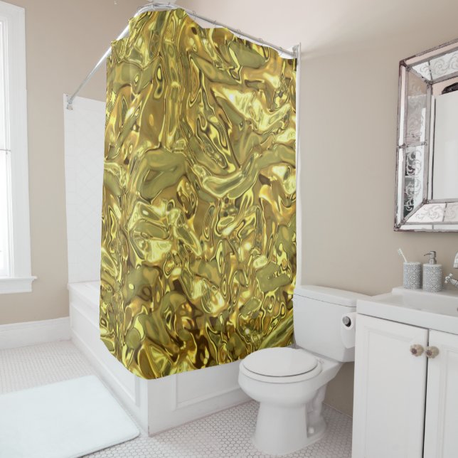 Shower Curtain Gold (In Situ)