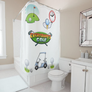 Shower curtain Golf