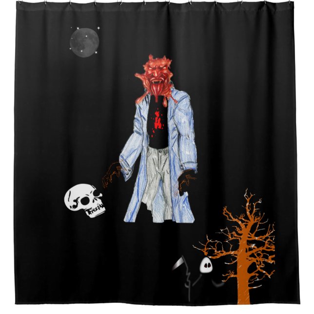 Shower Curtain Halloween (Front)
