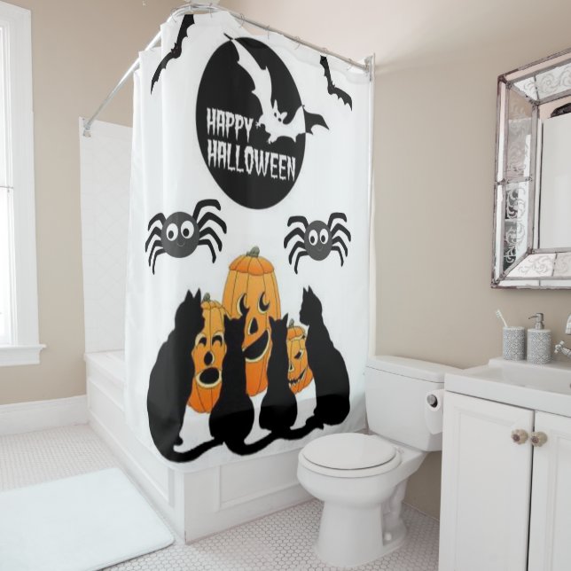 Shower curtain Halloween (In Situ)