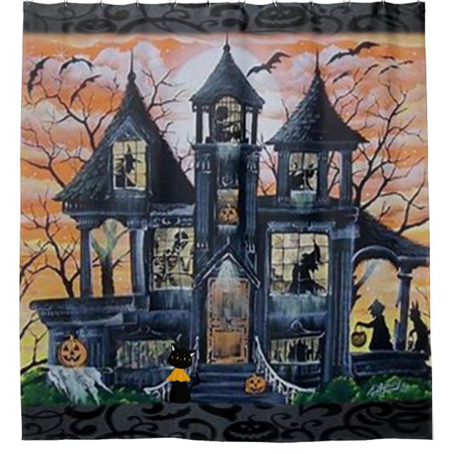 Shower Curtain Halloween (Front)