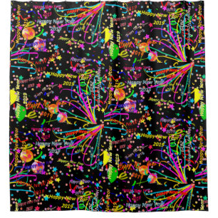 Shower Curtain Happy New Year 2019