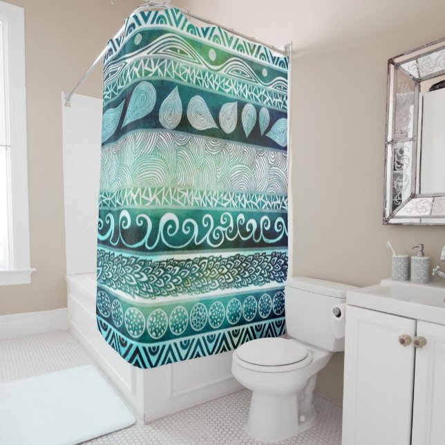 Shower Curtain/Indie Pattern (In Situ)