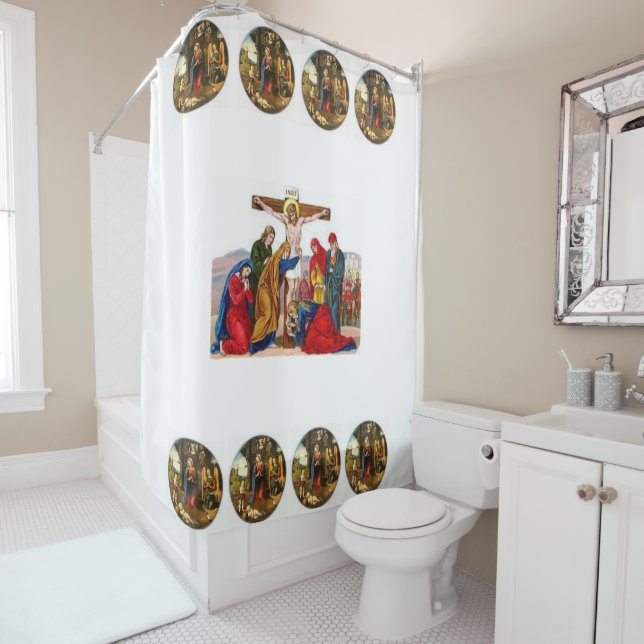 Shower Curtain Jesus (In Situ)