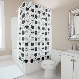 Shower Curtain Kittens Cats