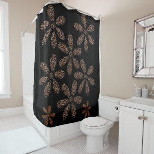 Shower curtain leopard