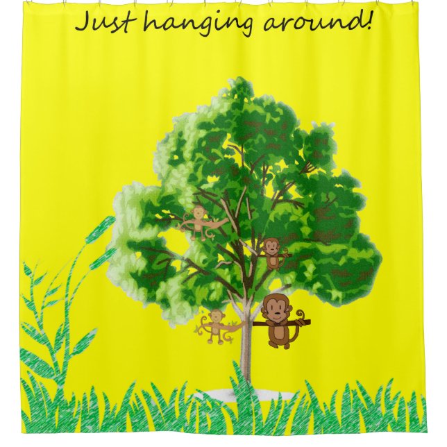 Shower Curtain Monkey (Front)