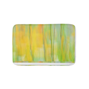 Shower Curtain Multicolor Yellow Green Orange Blue Bath Mat