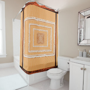 Shower Curtain Orange